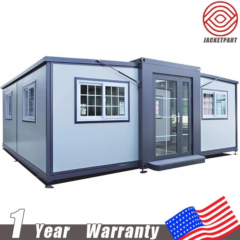 13X20ft Mobile Expandable Prefab House Prefabricated Tiny Home w/Bathroom Shower