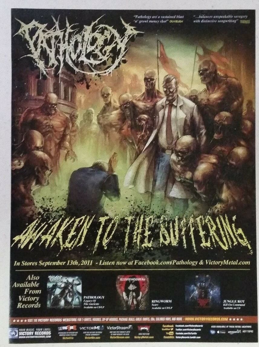 PATHOLOGY "Awaken to the Suffering" ~ Magazine PRINT AD death 2011
