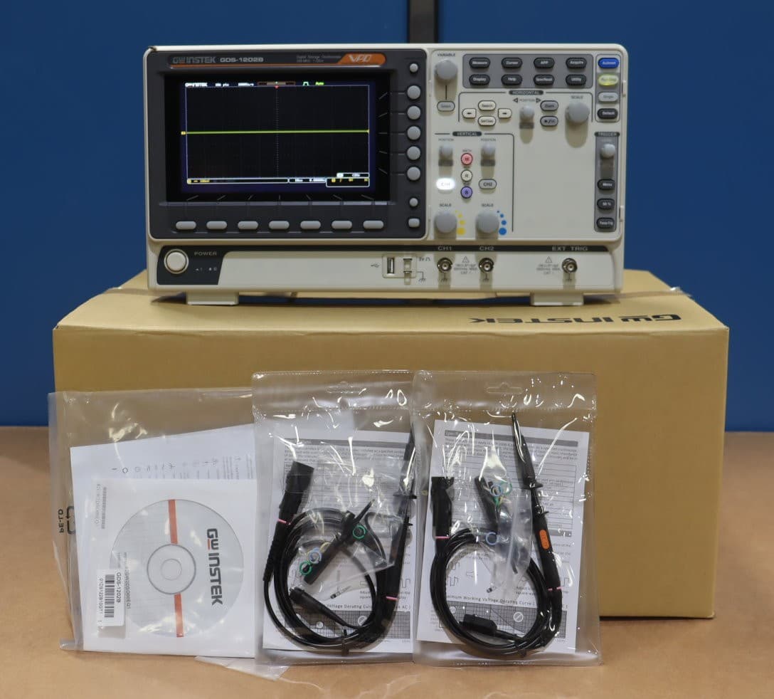 GW Instek GDS-1202B Digital Storage Oscilloscope 200MHz, 2-Channel, NEW IN BOX