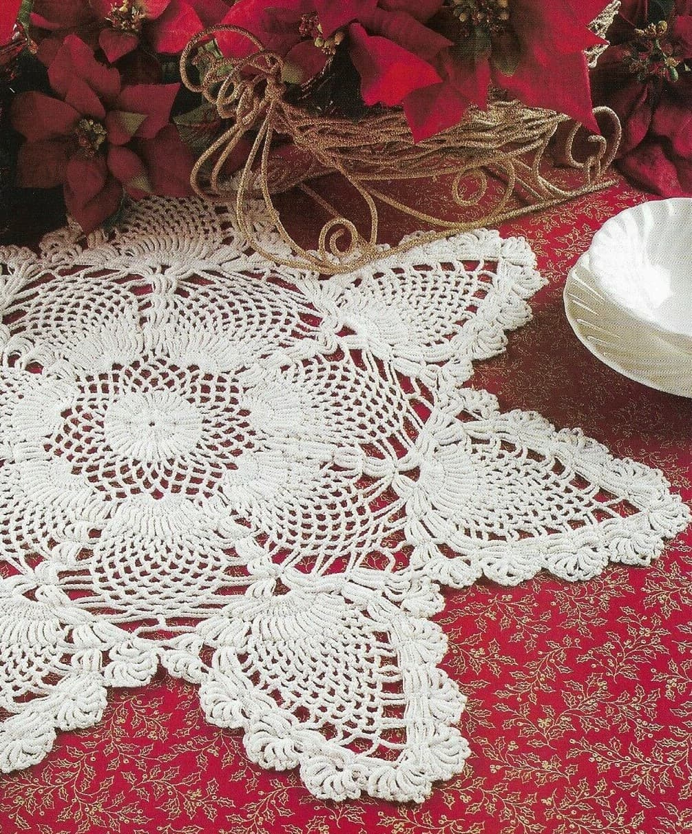 PINEAPPLE CENTERPIECE DOILY HOME DECOR CROCHET PATTERN INSTRUCTIONS