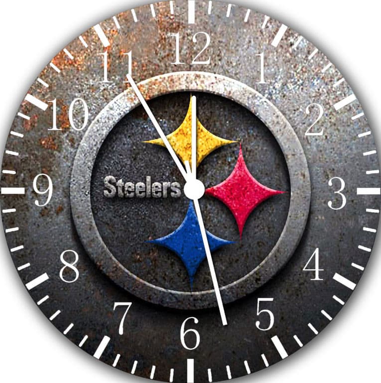 Pittsburgh Steelers Frameless Borderless Wall Clock Nice For Gifts or Decor X45