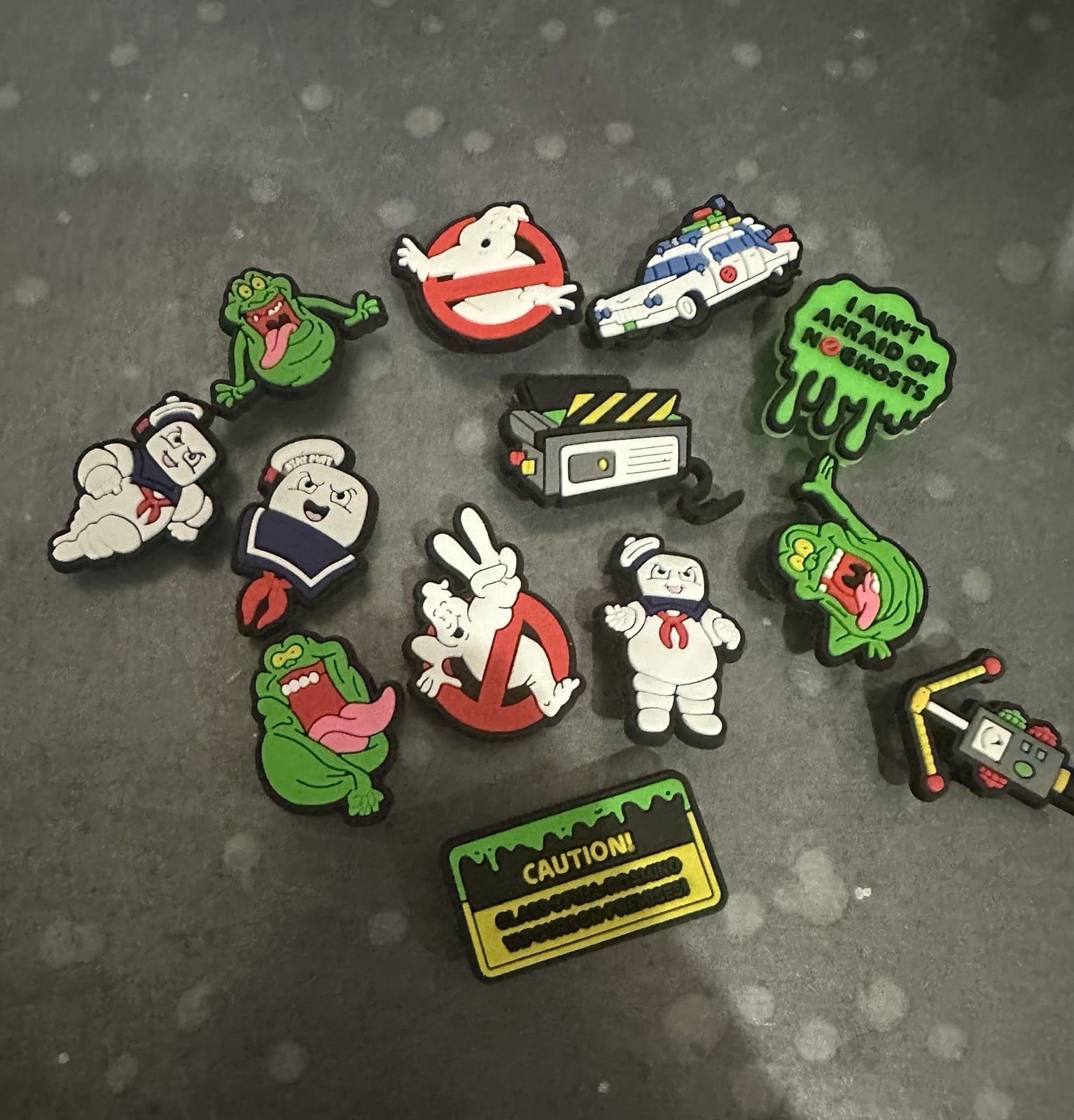 Ghostbusters Shoe and Croc Charms. 13 Piece Set. Silicone.