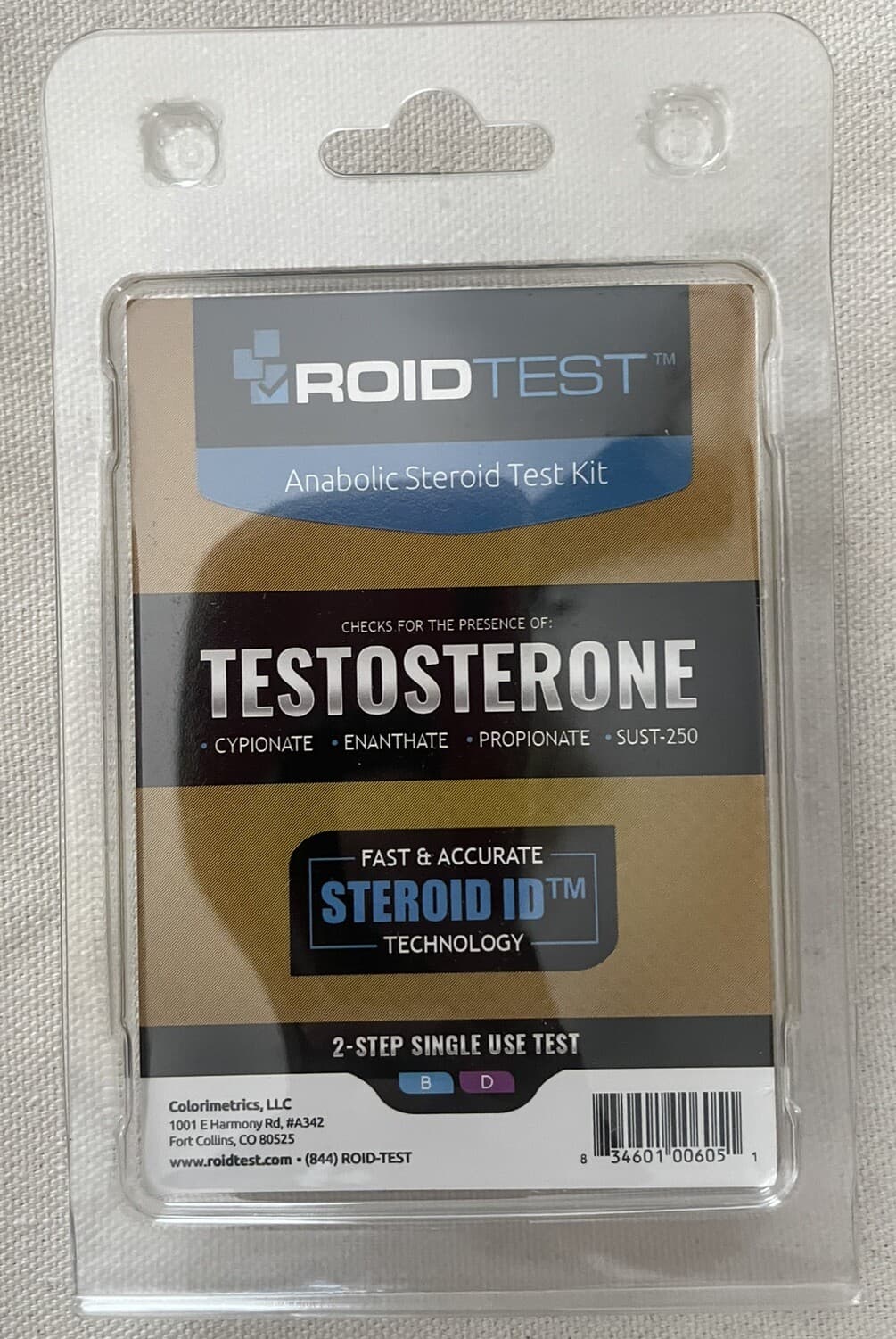Roidtest Testosterone Testing Kit Unopened