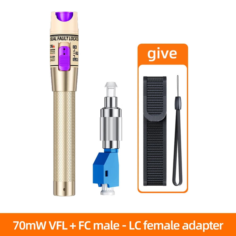 Visual Fault Locator 10/30/60/100mW Fiber Optic Cable Tester Pen SC/FC/ST 2.5mm