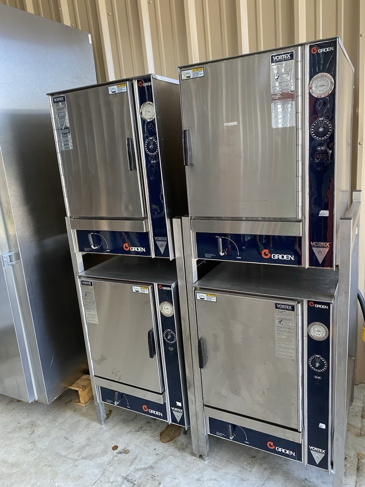 Lot Of 2 Groen vortex electric convection steamer. Double-stack.