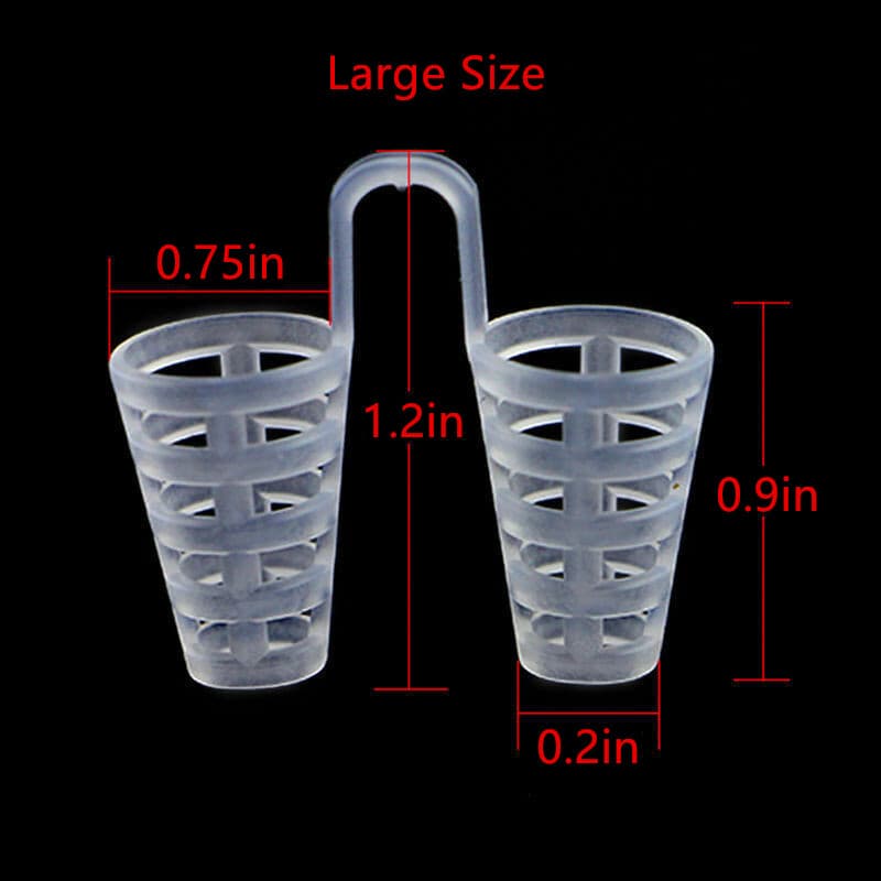 EZGO 6pc S + L Reusable Nose Dilators Vents Anti Snoring Device Sleep Apnea Aids