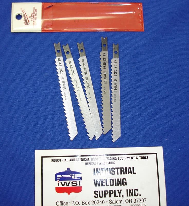 (5) Milwaukee Jigsaw Blades 4-1/8" 6 TPI 48-42-0826 $16
