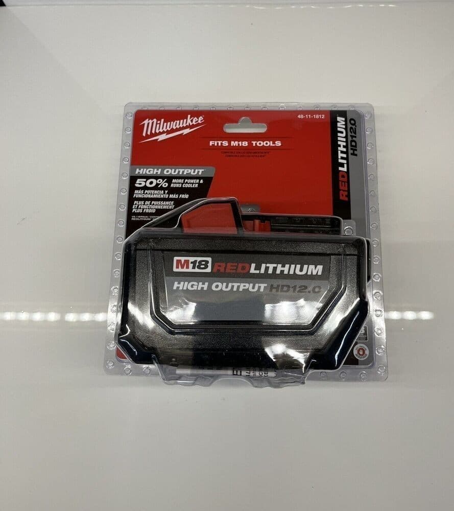 48-11-1812 M18 REDLITHIUM HIGH OUTPUT HD 12.0 Battery-HOT Milwau