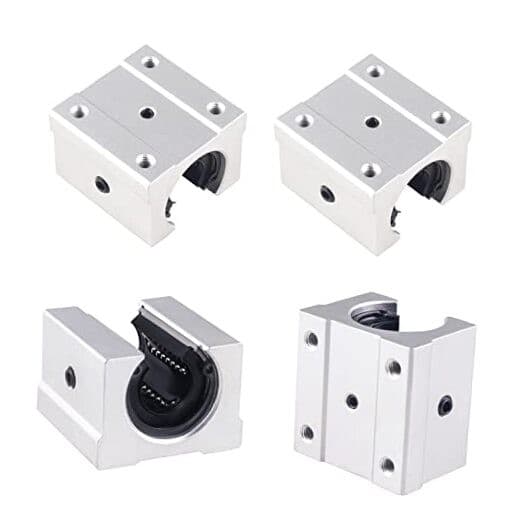 4pcs SBR20UU Aluminum Block 20mm Linear Motion Ball Bearing Slide Block Match