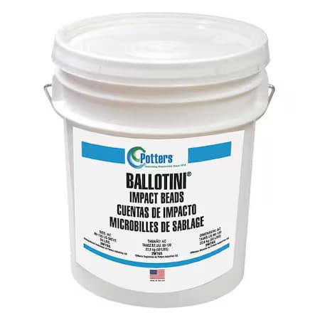 Ballotini Ah (170-325) Glass Beads Blast Media, Extra Fine, 170 To 325 Mesh