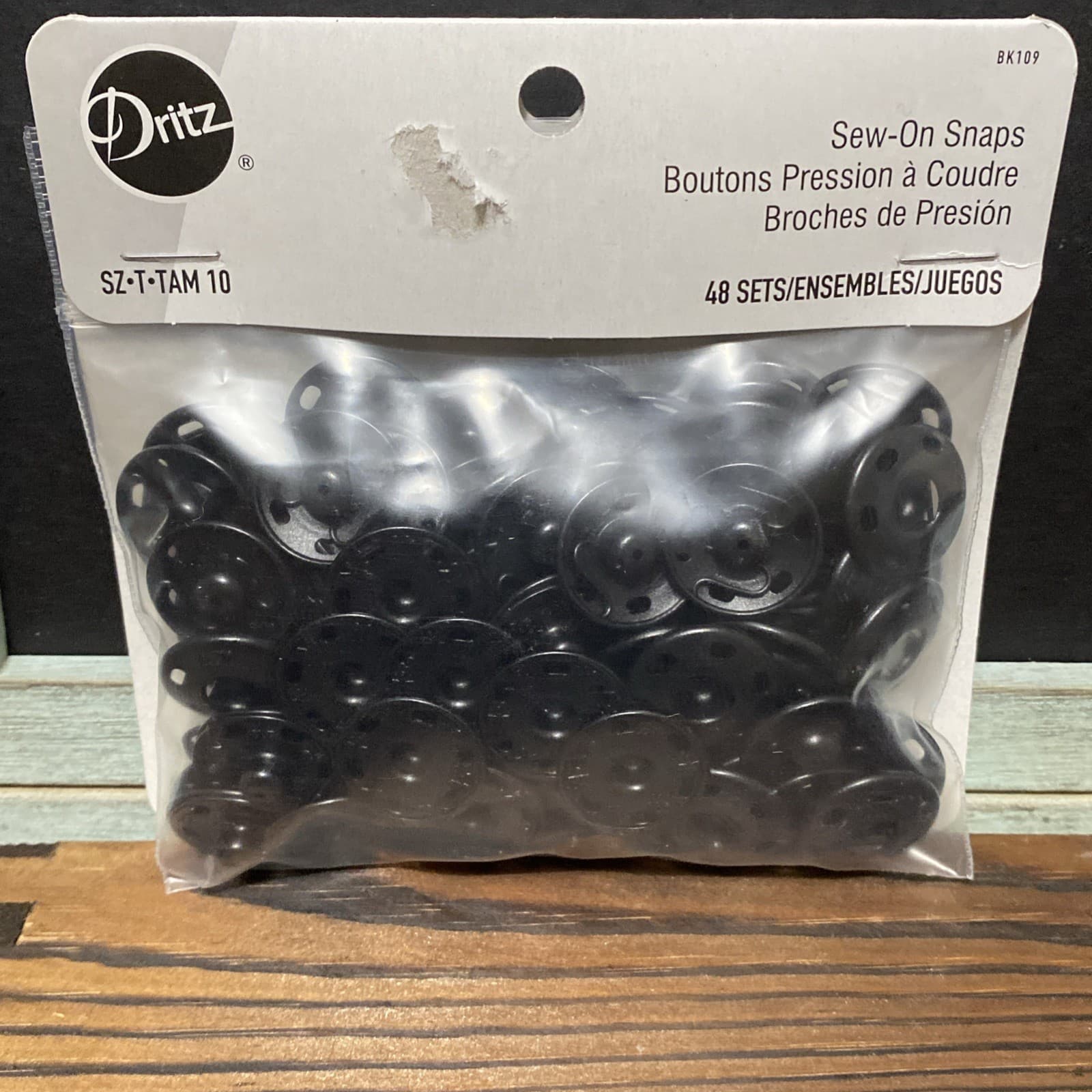 Dritz Sew-On Snaps BK109 Sewing Tools Cosplay Costuming Supplies Attachments