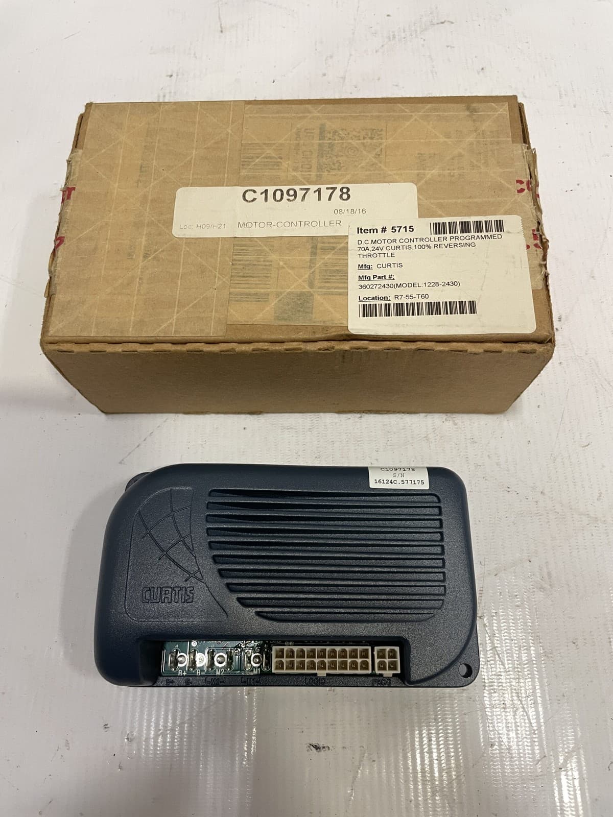 Curtis 1228-2430 DC Motor Controller 360272430 70A 24V -NIB