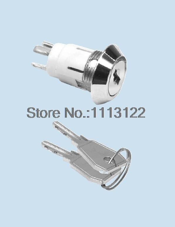 Key Switch ON/OFF Lock Switch S1605 Key Switch Lock M16-20 Key Switch Lock 1 PC