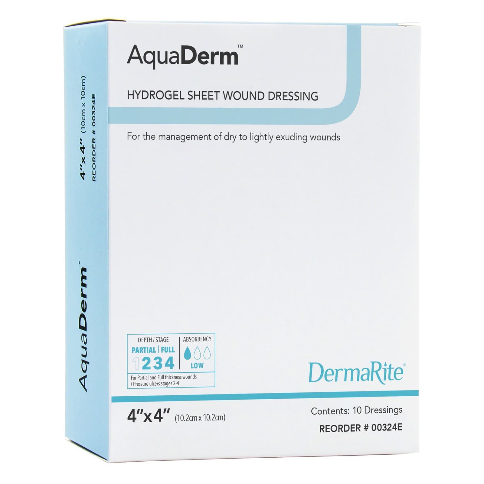 AquaDerm Hydrogel Wound Dressing Sterile Square