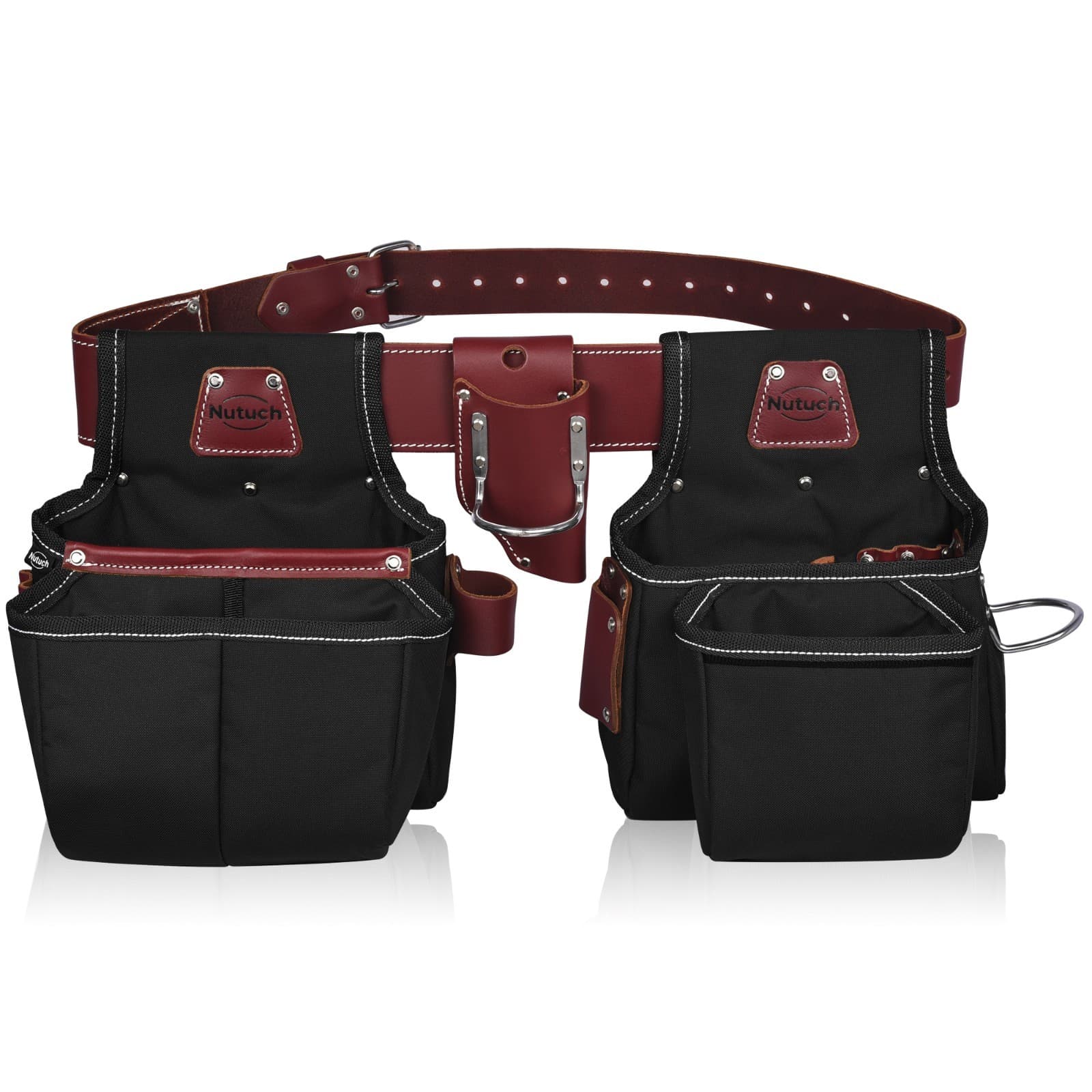 NUTUCH Nylon and Leather Tool Belt | Carpenter Tool Belts | Electrician