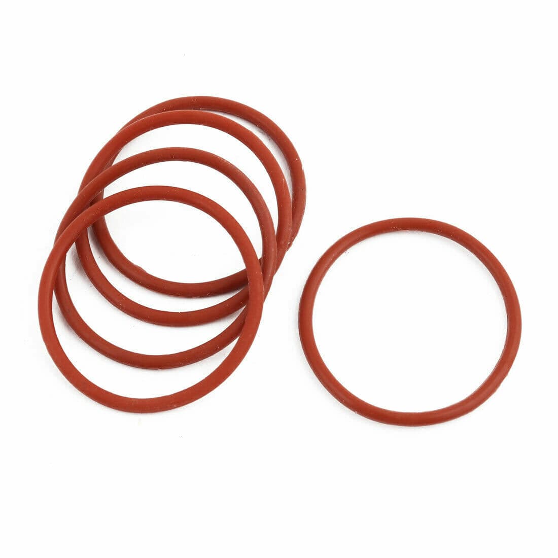 5pcs Red Round Nitrile Butadiene Rubber NBR O-Ring 31mm OD 1.9mm Width ✦KD