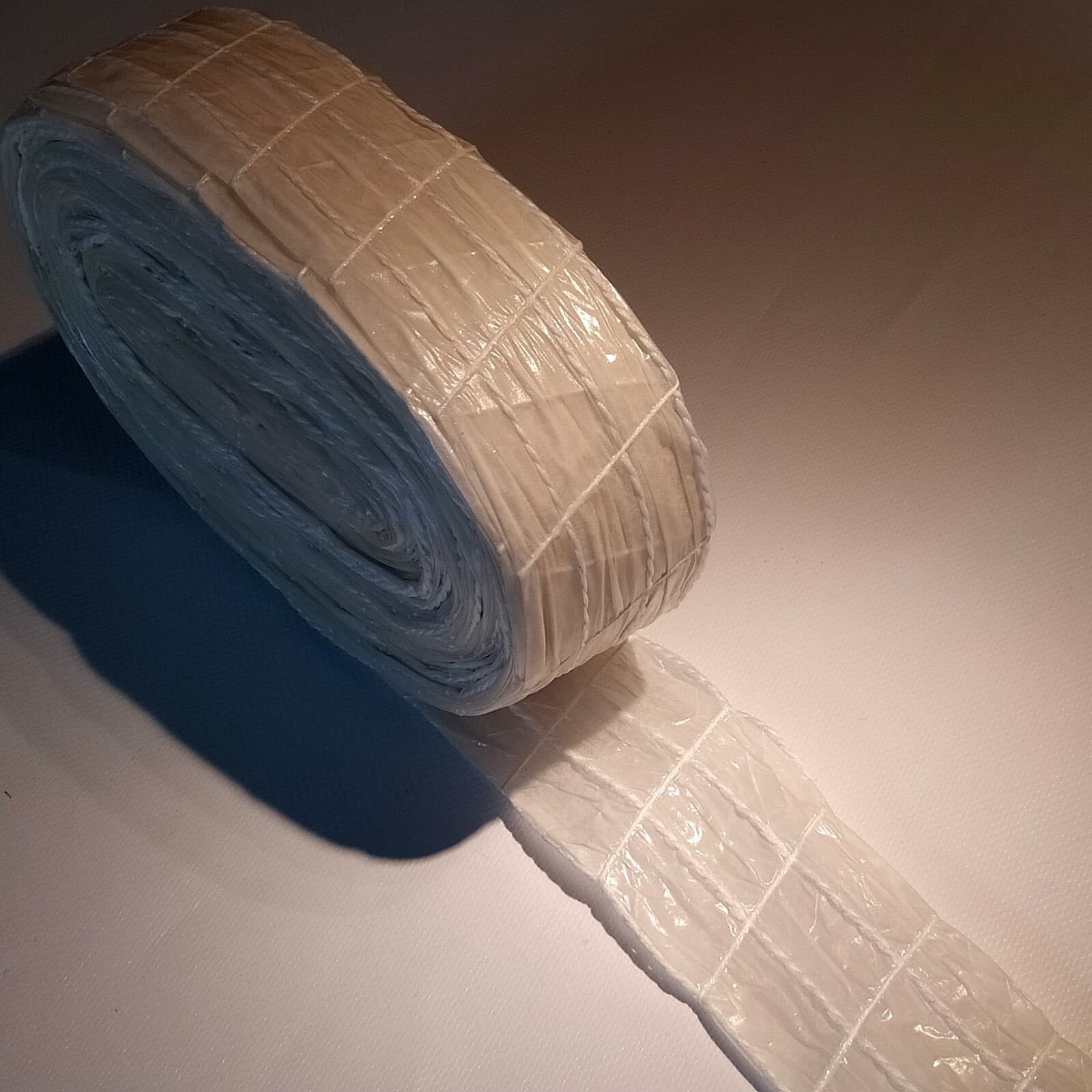 Salami or Summer Sausage Casings, 32m Fibrous reel in a SPIRAL Net of 6 Cells