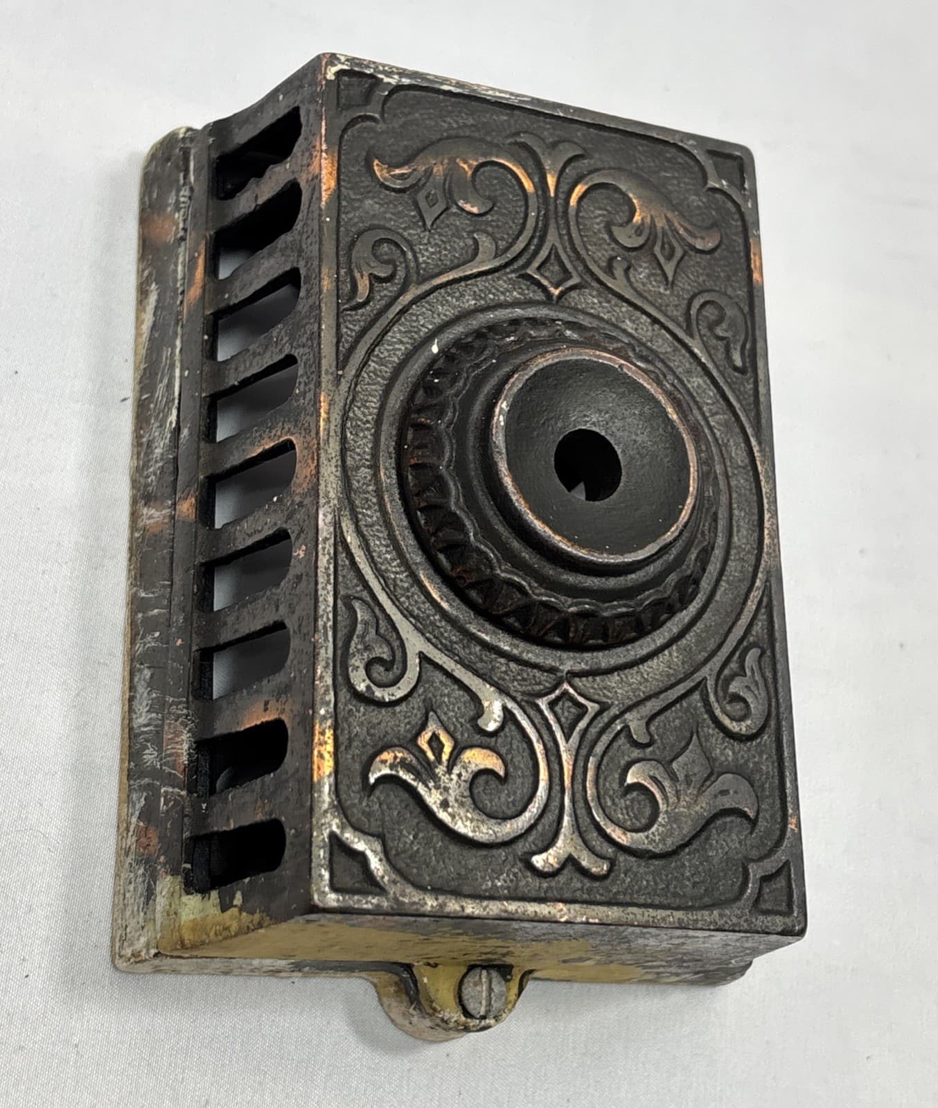 Antique Eastlake Style Cast Iron Electric Doorbell Button Buzzer Patrick Wilkins