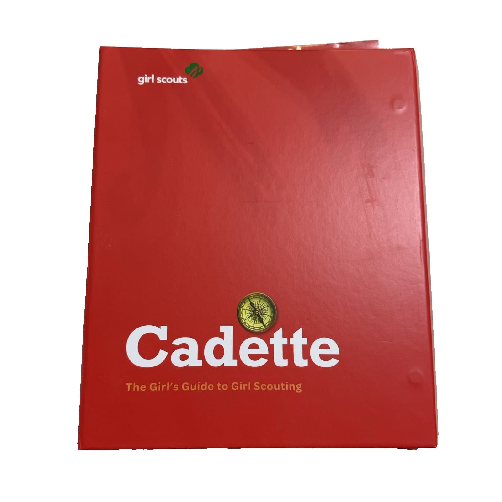 Girl Scout Cadette A Girls Guide To Scouting Binder Book Handbook + 2 Badges