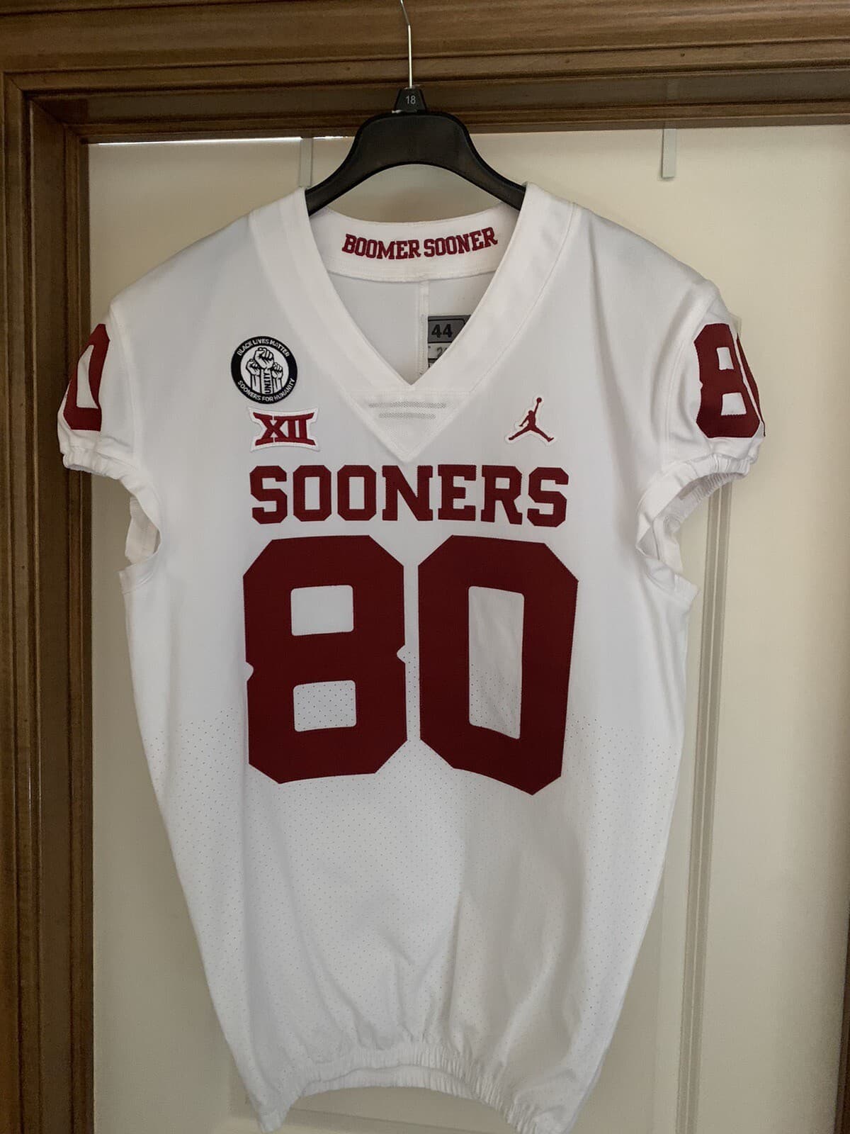 Oklahoma Sooners Authentic Team Game Issued Used Jordan Jumpman Jersey sz 44