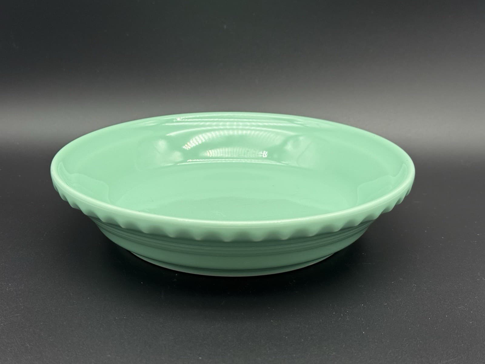 Fiesta Ware 8.25” Medium Pie Baker Plate Seamist Sea Mist Green Fiestaware 2001