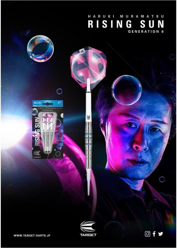 TARGET Target RISING SUN 80 G6 2BA Haruki Muramatsu model Soft Tip New fm Japan