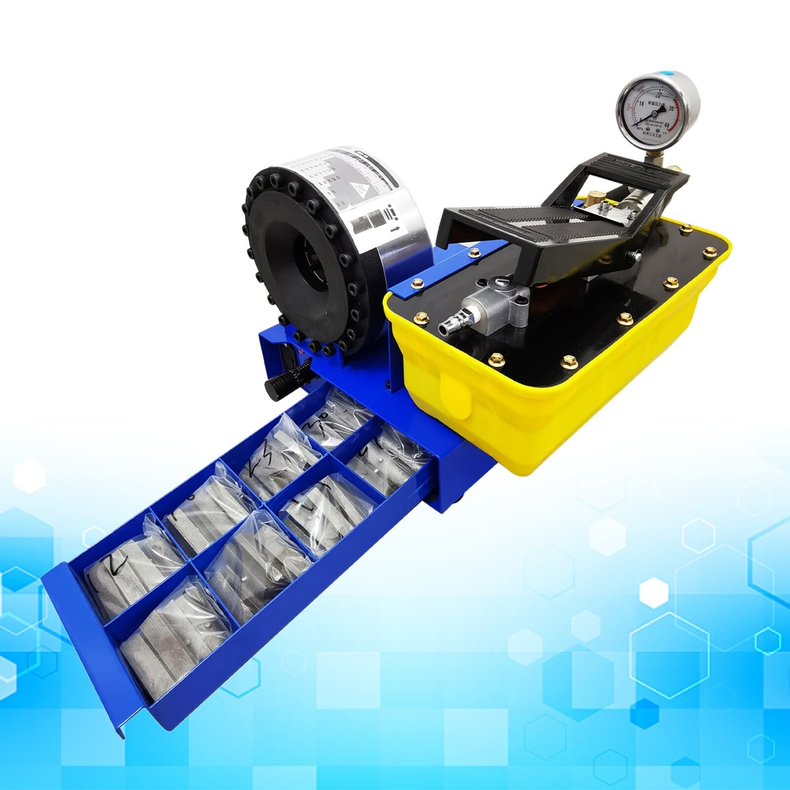 Portable Hydraulic Hose Crimping Machine 16Mpa Pressure for High Pressure Pipes