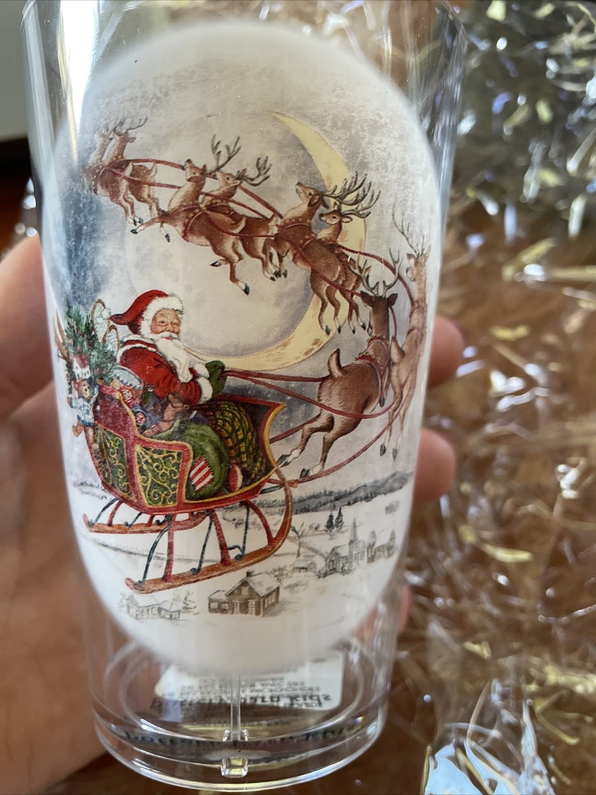 Disney Pottery Barn Santa Rudolph Reindeer Cup Christmas holiday gift party ,