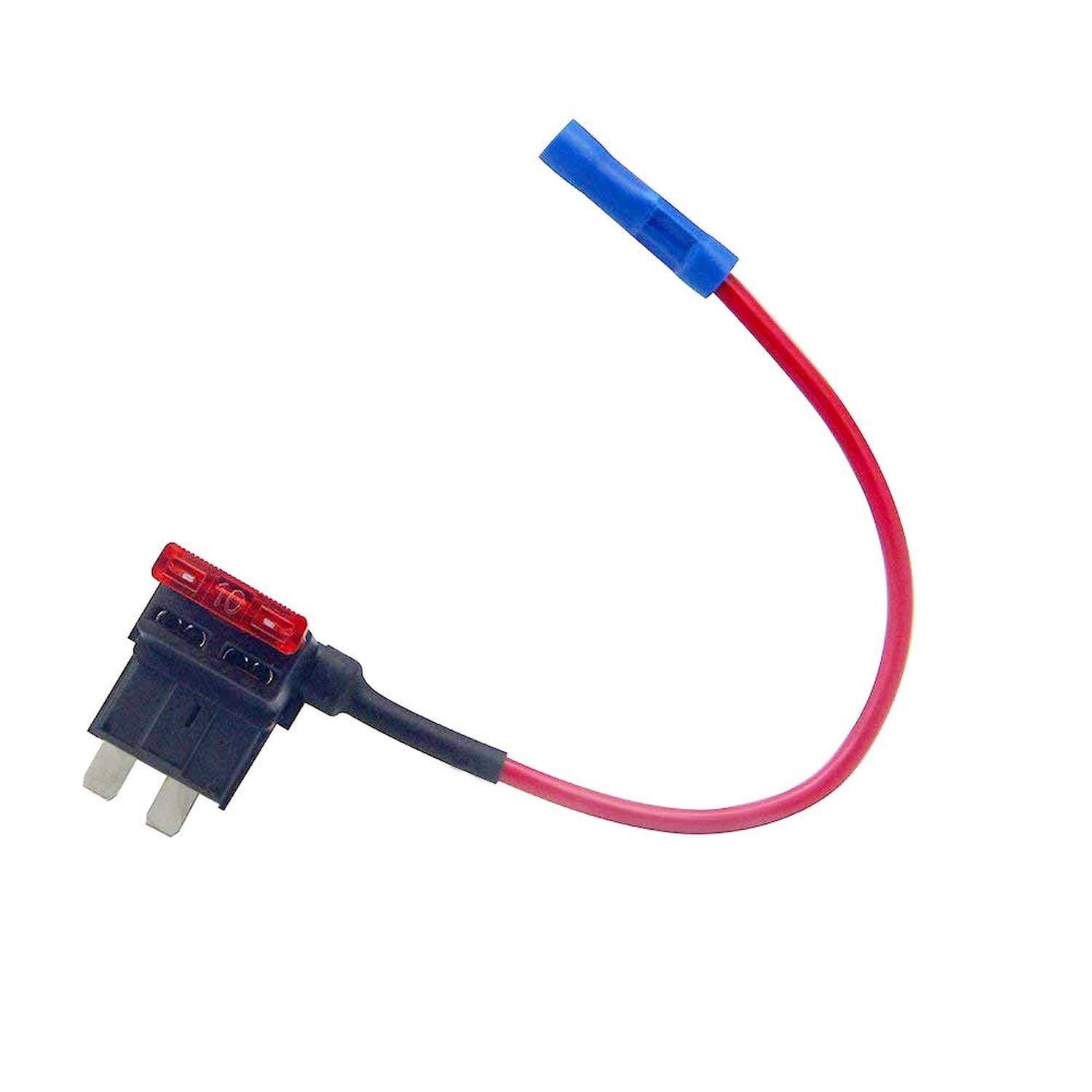 ZOOKOTO 12V Car Add-A-Circuit Fuse 10A TAP Adapter Small ATO ATT Blade Fuse H...