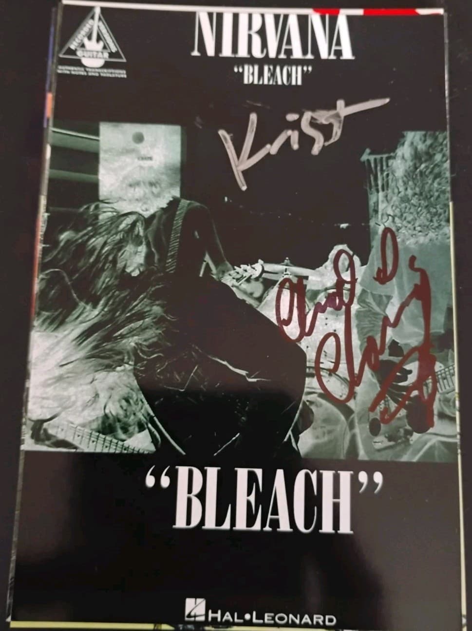 NIRVANA ROCK LEGENDS KRIST NOVOSELIC CHAD CHANNING SIGNED AUTOGRAPHED 4X6 PHOTO