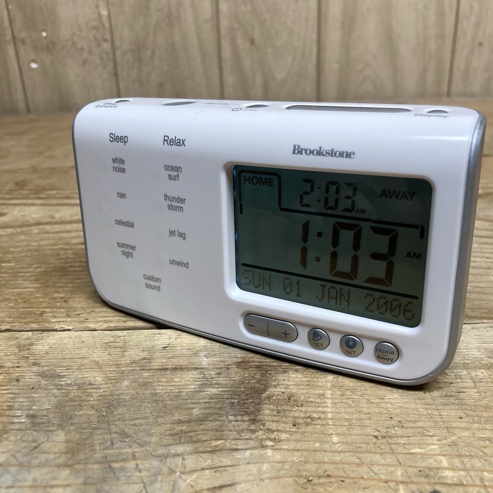 Retired Brookstone Travel Tranquil Moments Alarm Clock Sleep Sounds (590877)