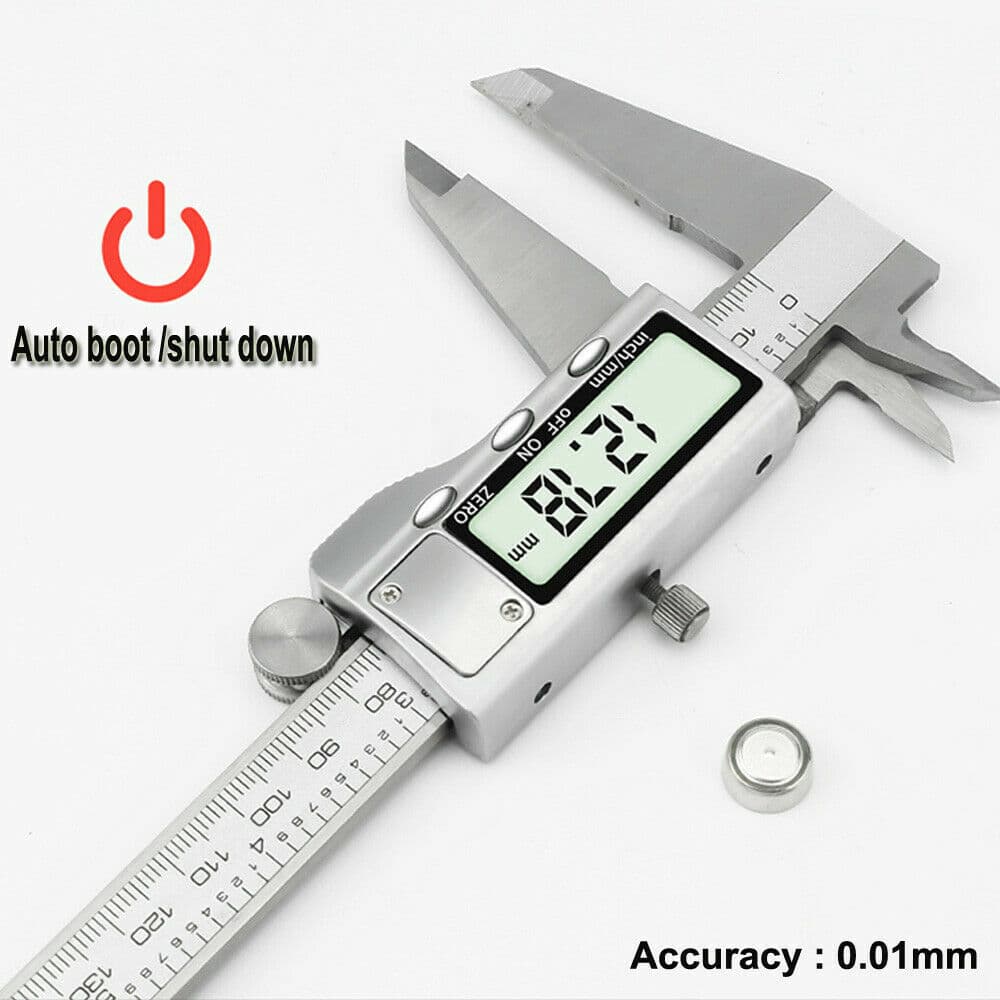 6" Stainless Steel Digital Caliper Vernier Micrometer Electronic Measuring Ruler