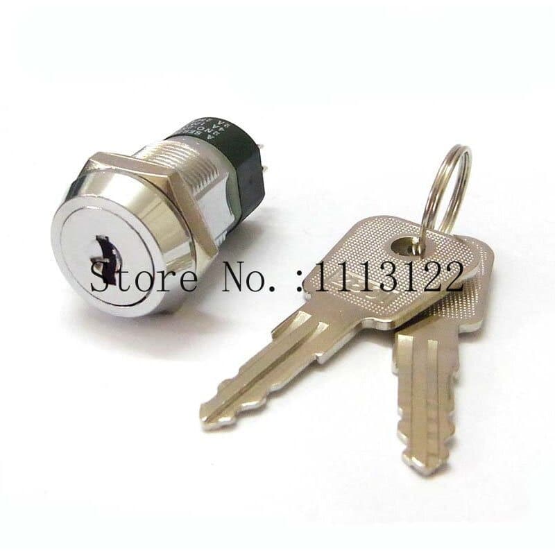 2803 Elevator Part Power Lock 4 Terminal Key Switch Lock Electrical Switch Lock