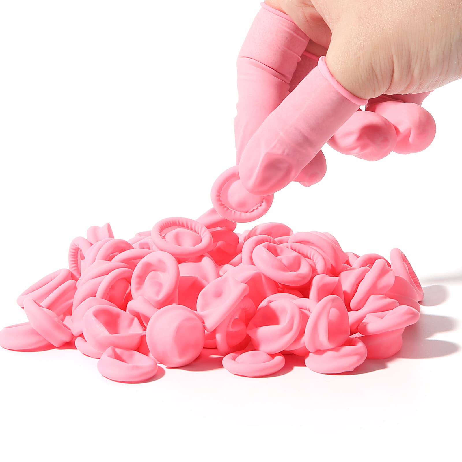 100pcs Disposable Hygienic Finger Cots for fingertip protection Medium