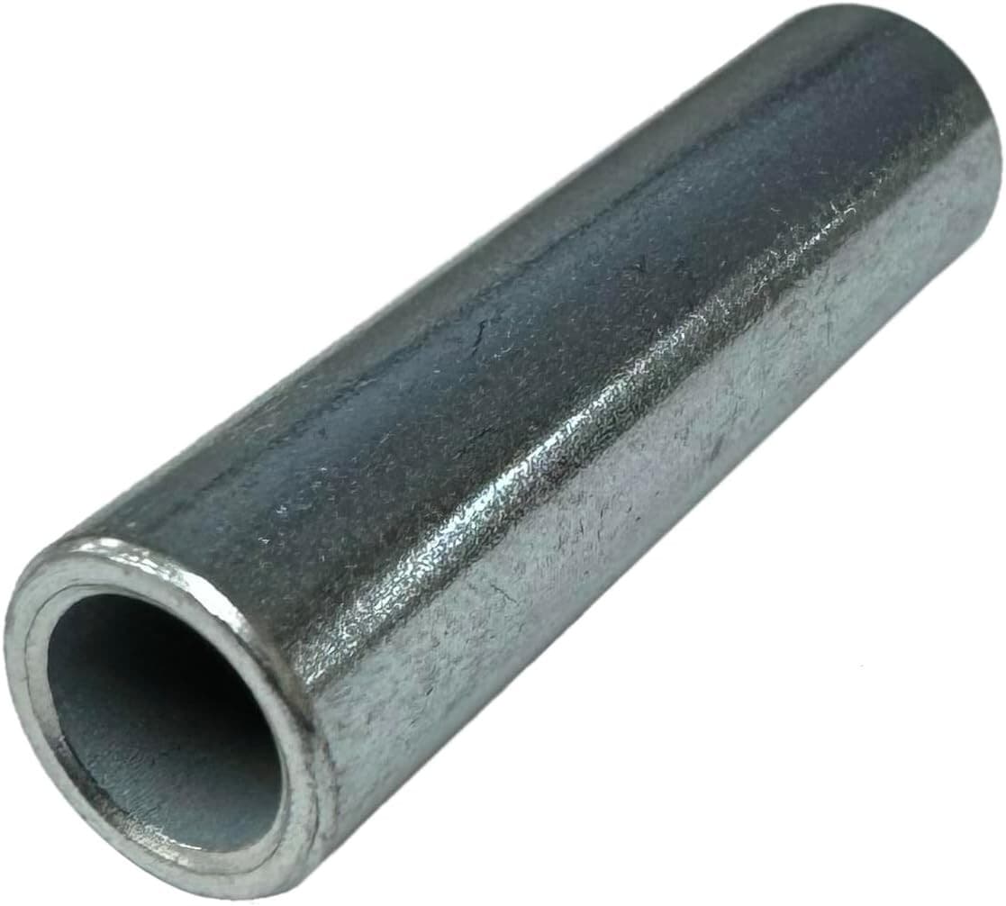 Five New Galvanized Steel Spacer Tubes | 1/4" ID x 3/8" OD x 1-1/2"