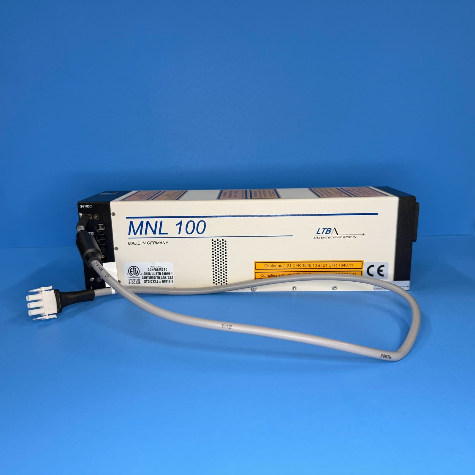 LTB Lasertechnik MNL 100 (103 PD) Mini Nitrogen Laser 100kW, 2.5 ns, 337nm