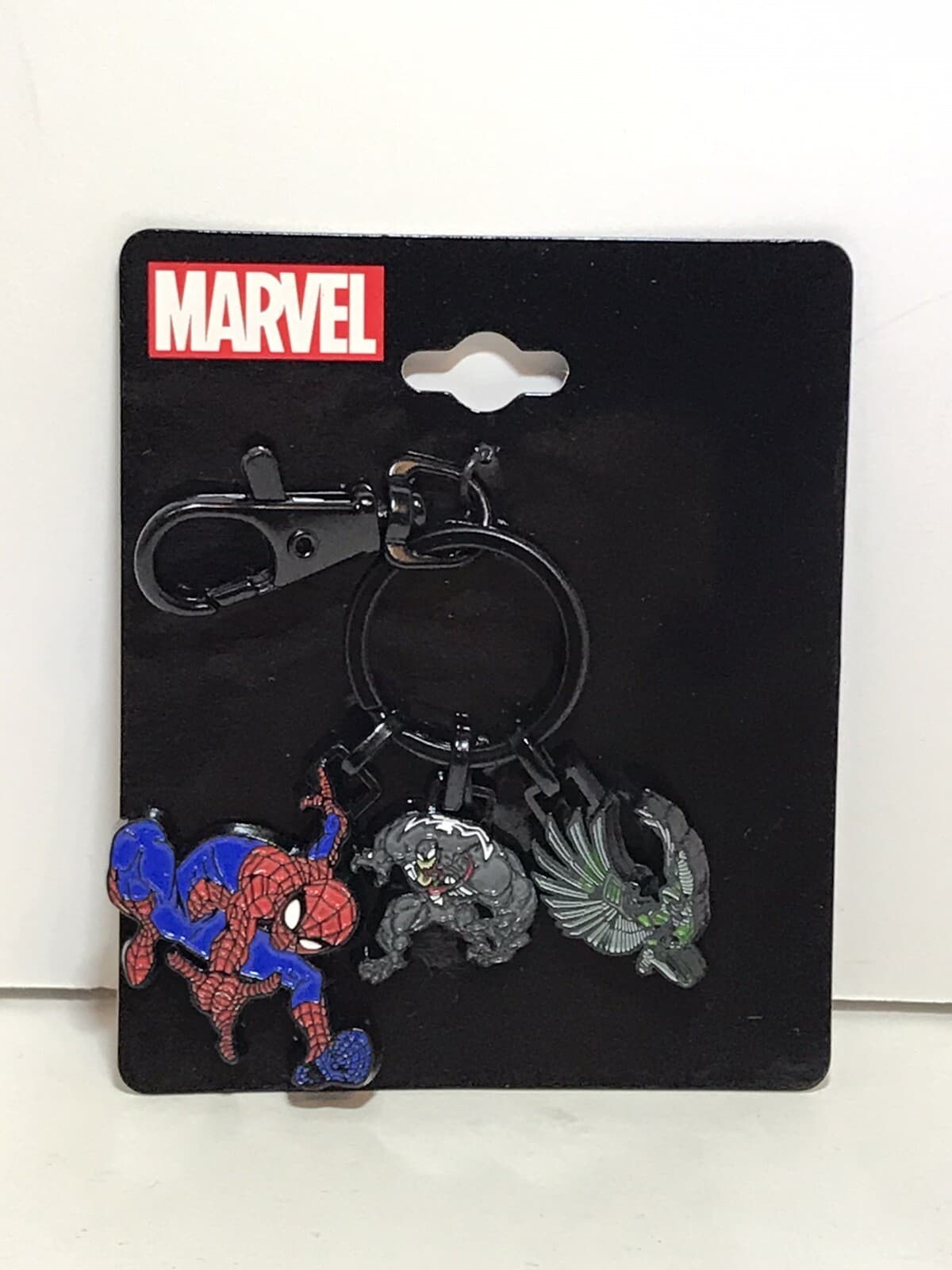 Marvel Spider-man Venom & Vulture 3 Charm Metal Key Chain Spiderman Keychain New