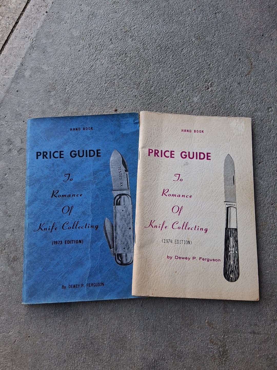 (2) Price Guides To Romance of Knife Collecting, 1973 & 1974 Edition
