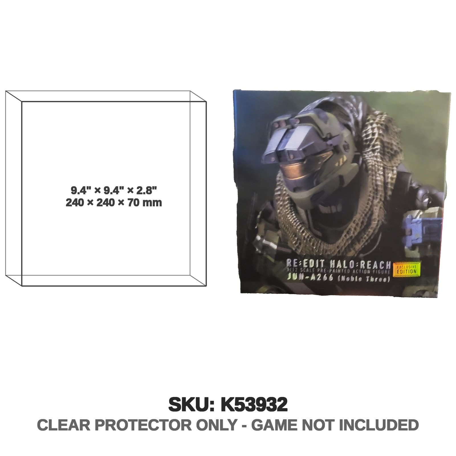 Protector For Microsoft Halo Reach Standard Edition Xbox 360