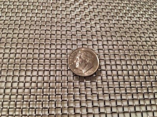 Stainless Steel Wire Mesh - 304 Mesh #8 .032 Wire Cloth Screen 12" x 12"