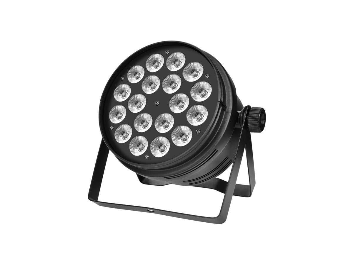 Monoprice 18x 10-Watt RGBW 4-in-1 LED Flat Par Stage Light For Bands DJs Wedding