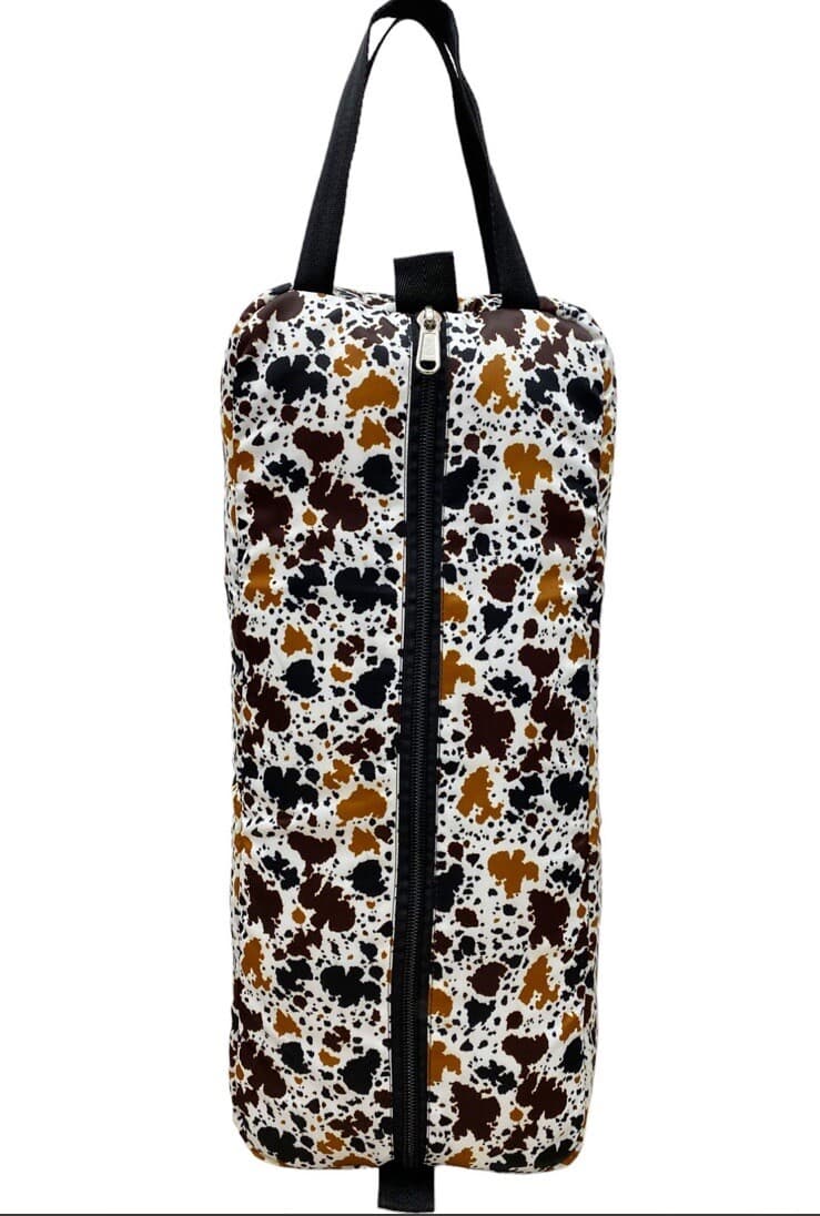 Horse Tack Bridle Bag Cow Print Bridle Bag