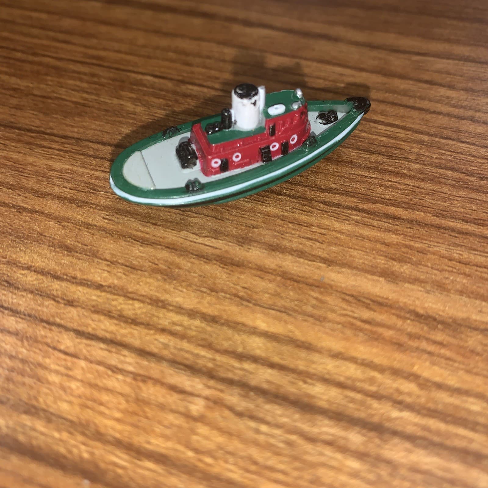 1990 Micro Machines Galoob Hasbro Tug Boat Green and Red