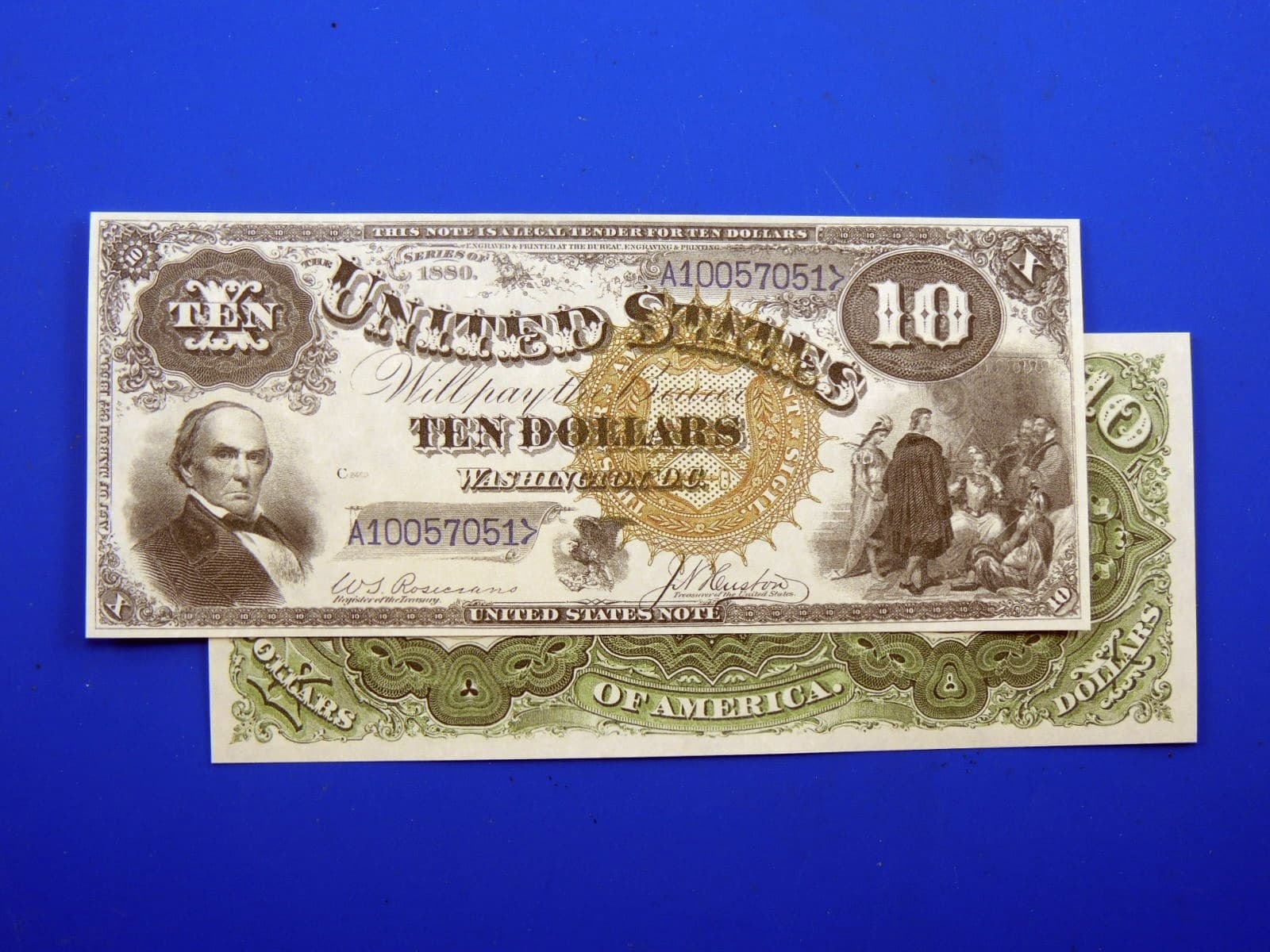 Reproduction $10 1880 LT US Paper Money Currency Copy
