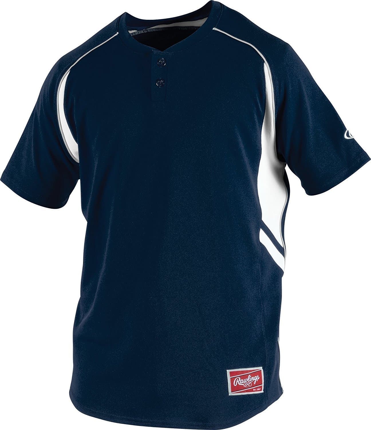 Rawlings 2 Button ROAD Jersey - NAVY Youth / Adult