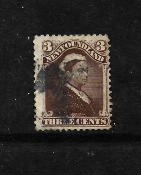 Newfoundland Stamp-Scott # 51-3c-Used/H-NG-1887