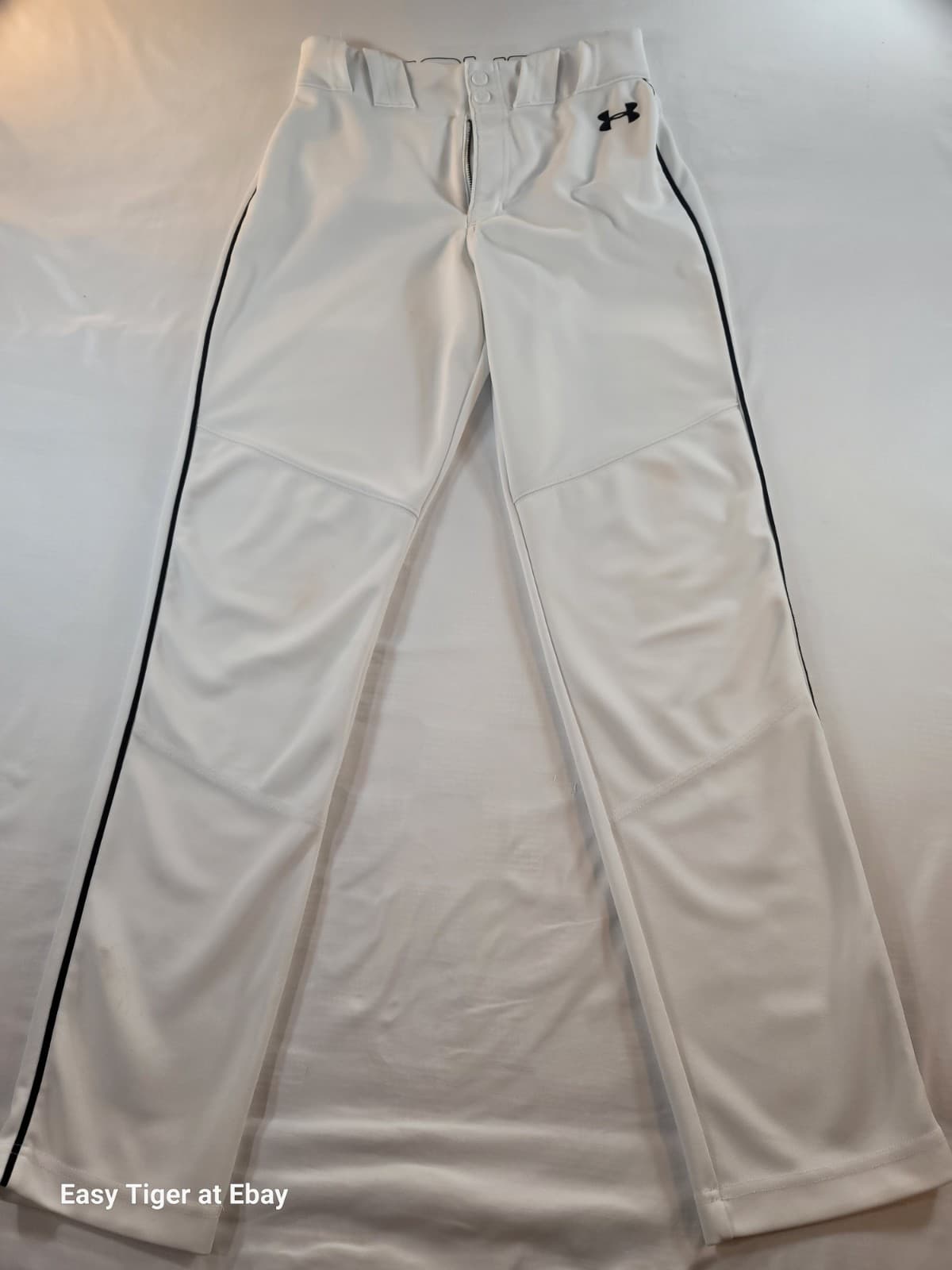 Under Armour Relaxed Fit Loose HEAT GEAR 28x31 Small MEDIUM Baseball Pants White