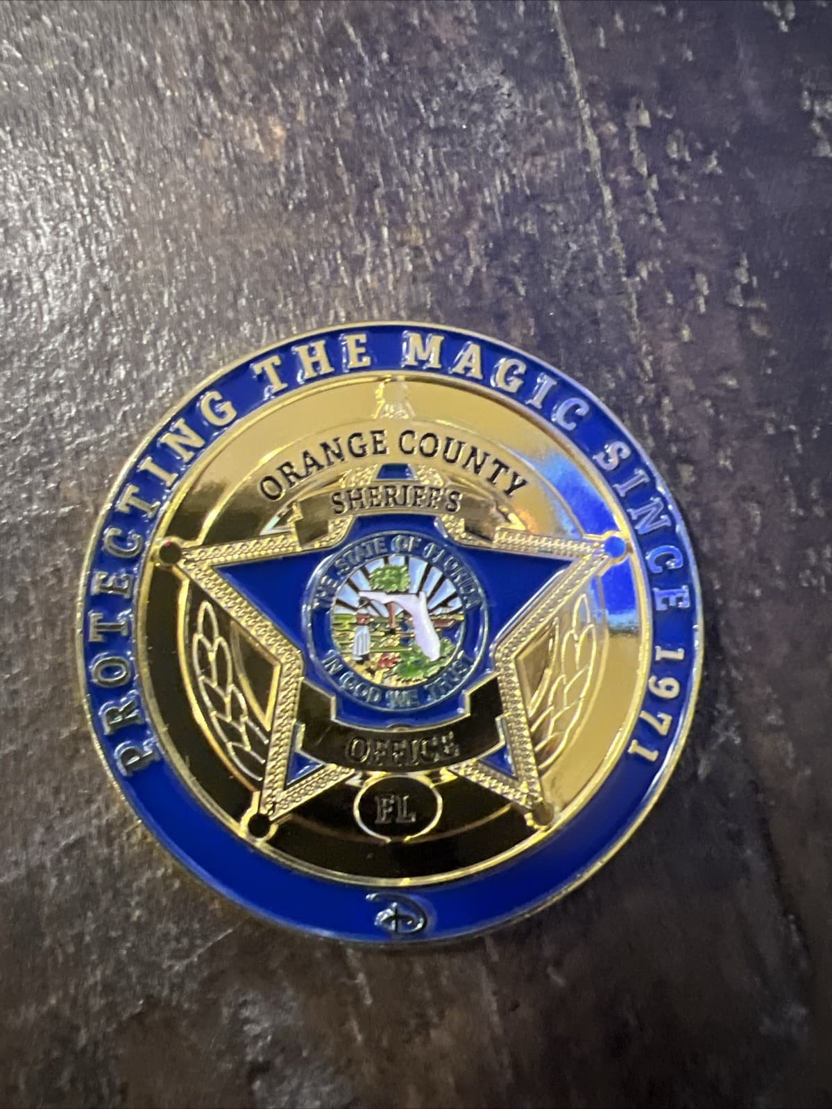 Disney Disney world Orange County Sheriff challenge coin