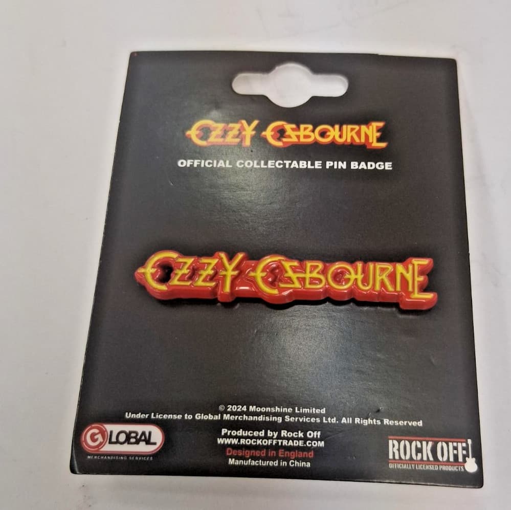 OZZY OSBOURNE LAPEL PIN NEW OOP RARE FUTURE COLLECTIBLE SABBATH