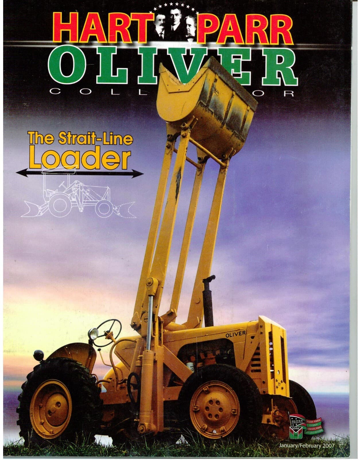 Strait-Line Loaders for Oliver Industrial Tractors, Oliver Super 77 Industrial